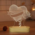 3D Illusion Heart LED Night Light for Girlfriend Wife Romantic Valentine Day Gifts